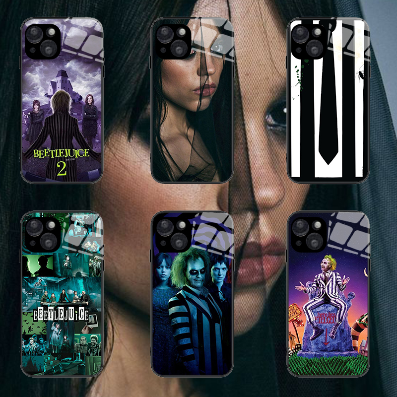 Jenna怪奇大法师Beetlejuice手机壳适用苹果15华为mate60小米红米一加oppo三星24荣耀iPhone16promax保护套