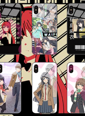 咲太樱岛麻衣青春猪头少年不会梦到红书包女孩手机壳适用11苹果X13华为小米oppo一加三星iPhone15pro保护套