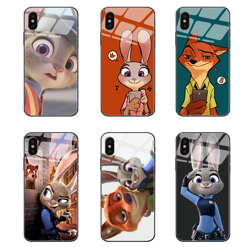 适用疯狂动物城朱迪尼克手机壳苹果oppo华为vivo小米三星iPhone13