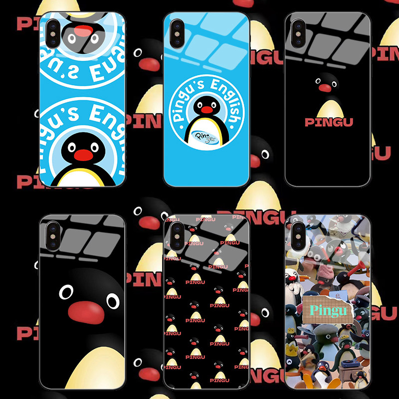 可爱小企鹅PINGU一家手机壳适用14苹果华为mate60pro小米oppo一加三星s24ultra荣耀iPhone15promax保护套图片