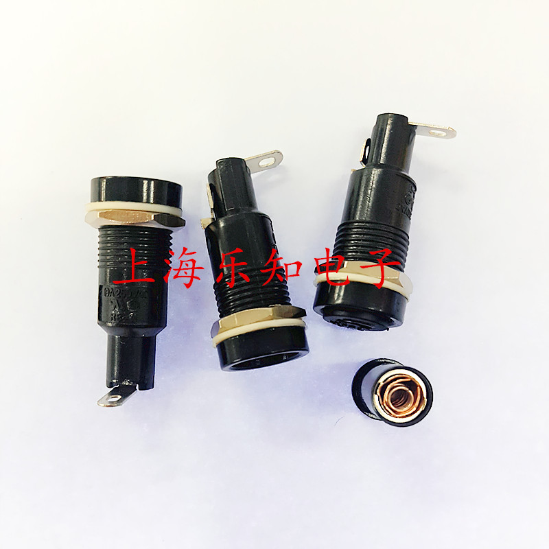 H3/ R3-11保险丝座 10A 250V 5x20 开孔12.5mm保险管座 面板安装