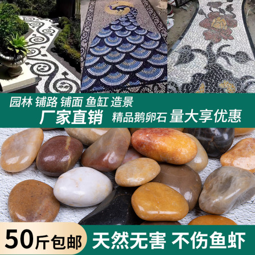 鹅卵石铺路铺地雨花石