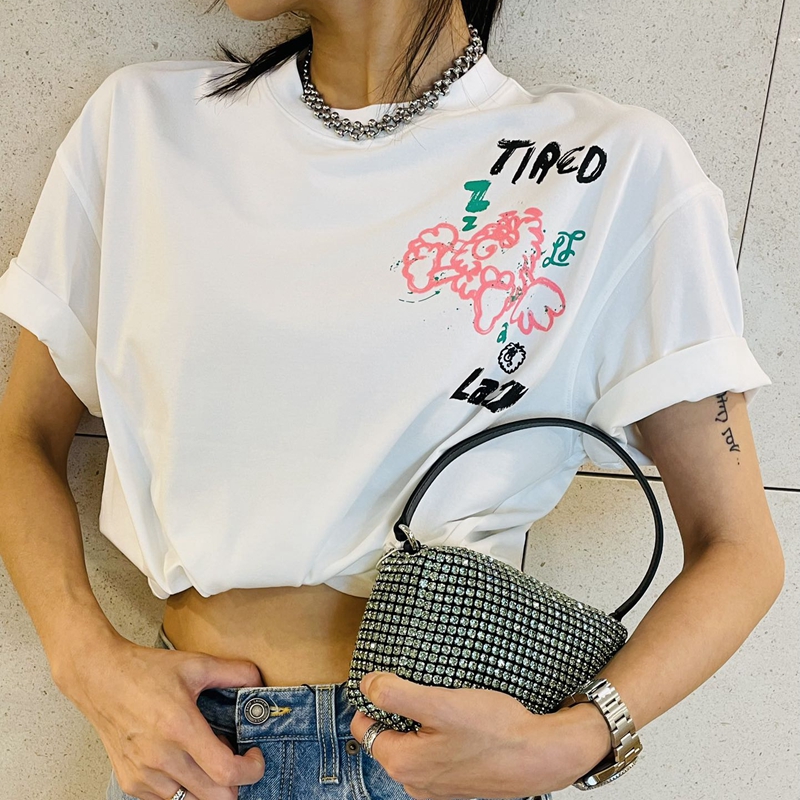 【LIUREGALI】设计师品牌Tired lazy小怪兽圆领短袖T恤香港代购