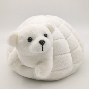 雪洞北极熊极地馆同款 布娃娃毛绒玩具小雪窝海豹海狮北极熊企鹅