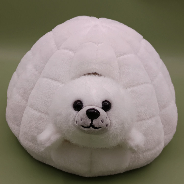 雪屋海豹毛绒玩具海洋馆动物公仔鲨鱼玩偶虎鲸企鹅北极熊生日礼物