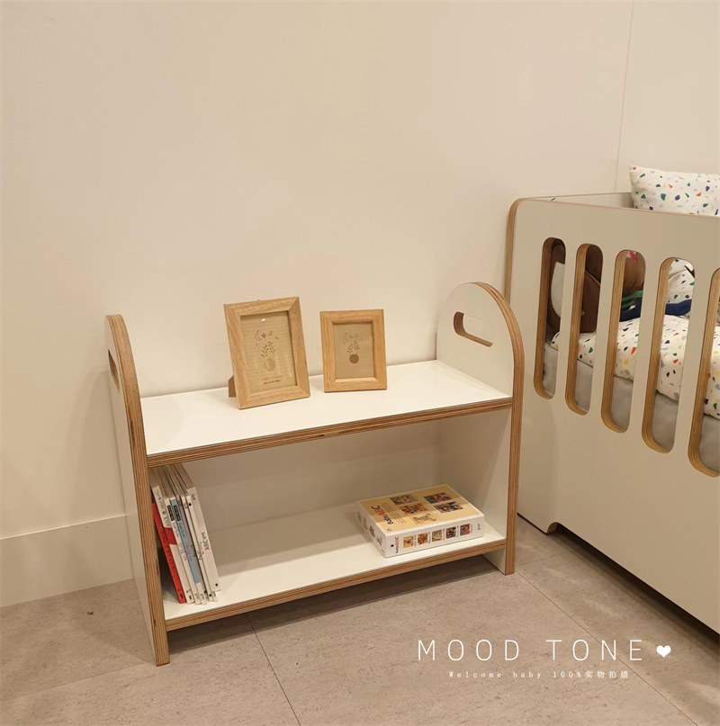 韩国ins儿童收纳置物架立式书架书柜玩具收纳架格子柜玩具收纳架