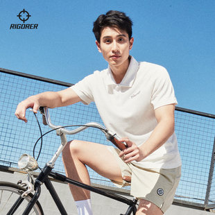 准者翻领POLO衫男款短袖运动T恤2026年夏新款休闲上衣透气打底衫