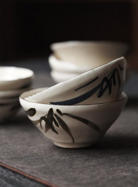 化妆土可养侘寂手绘茶具张汝佳