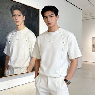 2026夏季 t恤男装 新款 短袖 休闲百搭宽松高级感上衣 爆款 300斤特大码