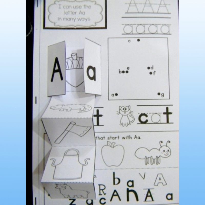 字母启蒙26个字母创意手工书