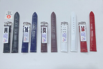 真皮表带 头层牛皮雷特9801   精品 男女款皮表带鳄鱼纹针扣款