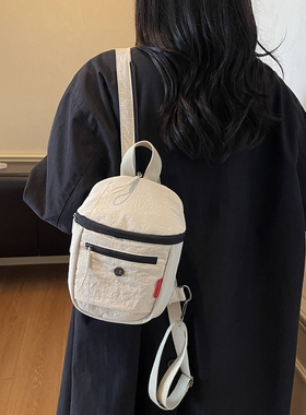 AZN新品  轻便小双肩包多功能胸包旅行包女2025秋潮小号小背包9.3