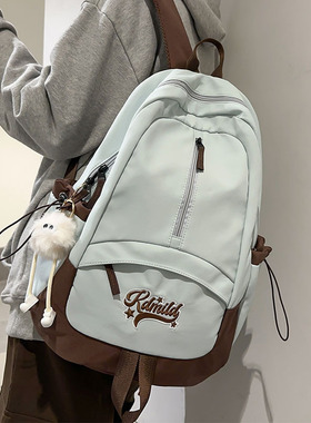 AZN 新款书包大学生女初中生高中背包ins风小众设计百搭双肩包
