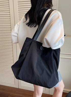 AZN新品 帆布包女大容量休闲百搭单肩2025新款大学生托特包8.29