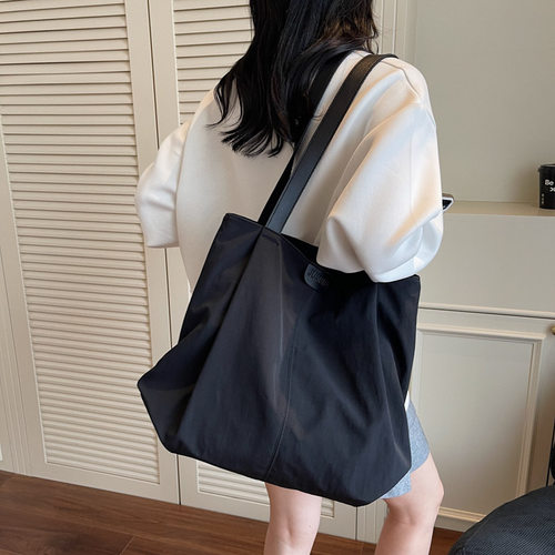 AZN新品 帆布包女大容量休闲百搭单肩2025新款大学生托特包8.29