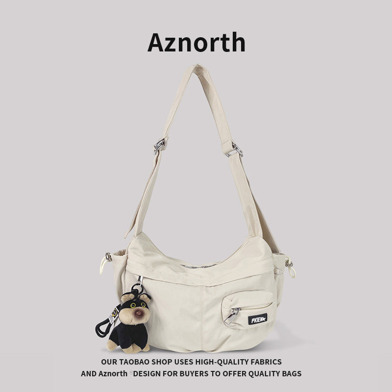 AZN新品 斜挎包女单肩2026新款饺子包男简约百搭运动斜挎背包1.17,箱包皮具/热销女包/男包,通用款女包,淘宝优惠券,粉丝福利购,淘宝优惠卷