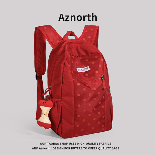 AZN女学生大容量轻便双肩书包