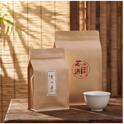茶叶牛皮纸镀铝避光八边封袋