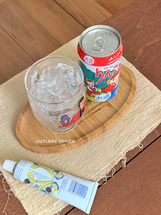 Cutlery 简约日单出口史努比卡通甜品水果竹质托盘西瓜盘子 日式