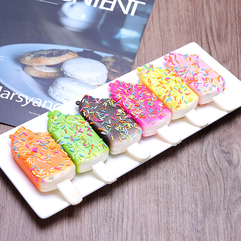 仿真咬一口奶油雪糕冰棒甜品蛋糕模型 家居饰品摄影道具 早教玩具
