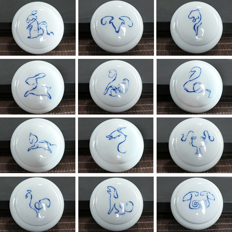 ceramics Portable Mini trumpet Fengao Cosmetics Lipstick Rouge seal up Storage tanks Tea bagsin the Tableware , Tea set , Tea caddy  category - from Buy2taobao.com to provide professional Taobao agent buy service