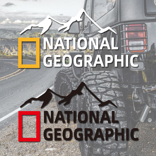 国家地理山脉标志贴纸装饰贴纸