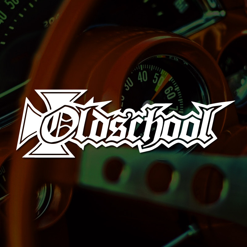 复古Oldschool汽车车窗贴纸