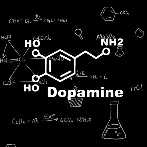 快乐分子多巴胺分子个性创意贴纸