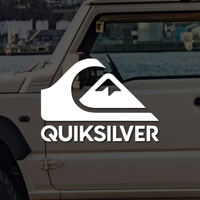Quiksilver冲浪与山脉车贴