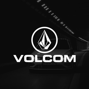 VOLCOM 潮流车窗车身贴纸外装饰贴滑板品牌设计耐用吸睛汽车配饰