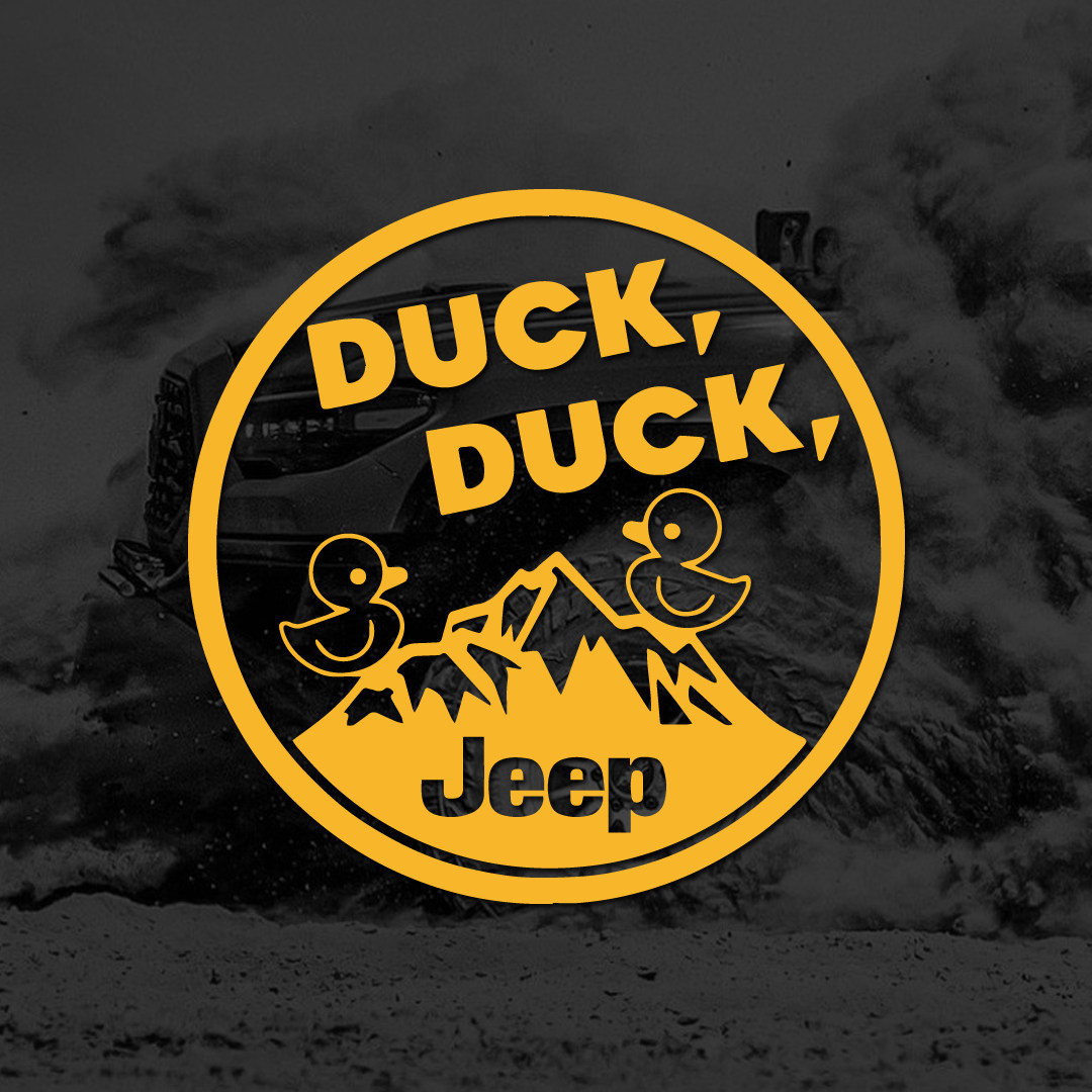 DuckDuckJeep小黄鸭山脉贴纸