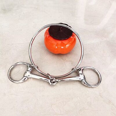 电镀赛马速度衔铁125毫米口径铁艺马术马具用品嚼子马口弦