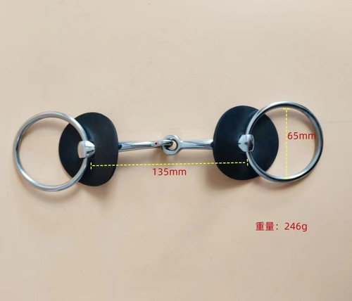 不锈钢橡胶口衔垫子口衔垫保护马匹嘴部马嚼皮垫子不易磨马脸