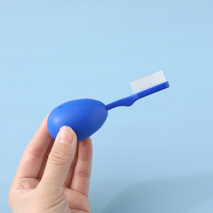 留置谈话室安全牙刷防吞软硅胶牙刷漱口两用牙刷监狱用品安全牙刷