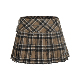 格纹收腰半身裙 2025秋冬新款 Nodress 吊坠格子毛呢百褶裙裤