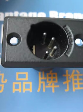 D4MB Switchcraft 圆形连接器 黑色 4路 插座