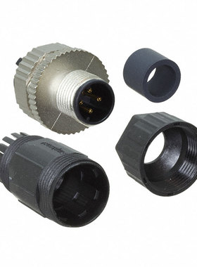 Amphenol 圆形连接器 M12D-04BMMB-SL7001