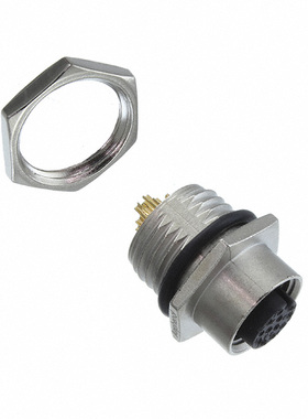 Amphenol 圆形连接器 M12A-12PFFS-SH8001