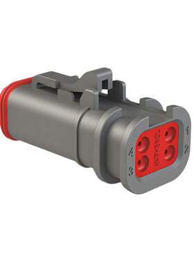 Amphenol 矩形连接器 外壳 AT06-4S-OMGRY