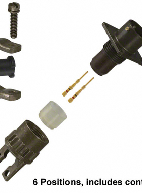 Amphenol 圆形连接器 MS3120F-10-6P