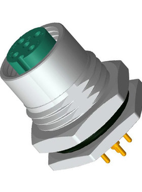 Amphenol 圆形连接器 M12A-05PFFP-SF8001