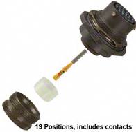 Amphenol 安费诺 母头插座 19路 MS3124E-14-19S