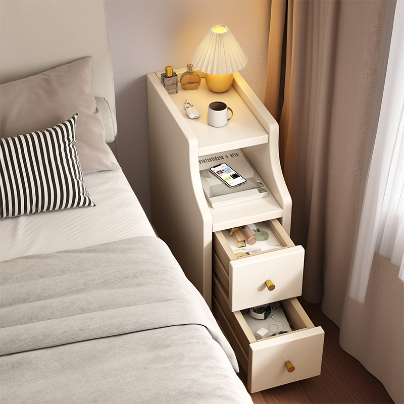 实木床头柜迷你小型极窄2025新款床边柜超窄30cm窄边夹缝置物架