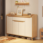 实木鞋 柜家用门口室内玄关柜一体入户收纳柜阳台收纳柜子门外鞋 架