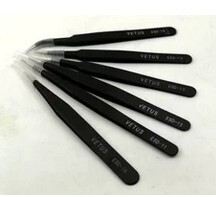 高品质 不锈钢防静电镊子 ESD-10-11-12-13-14-15 黑色精密镊子