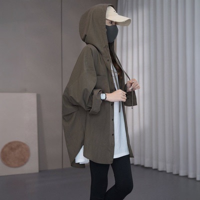 大码胖mm300斤天丝防晒衣女凉感轻薄连帽外套2026款夏季防晒衬衫