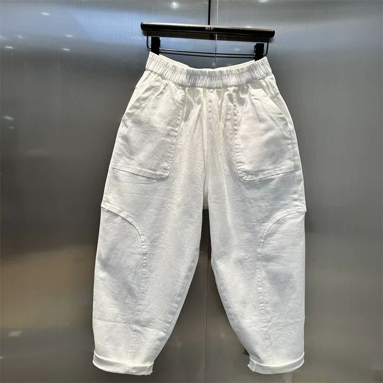 休闲哈伦裤女大码老爹裤