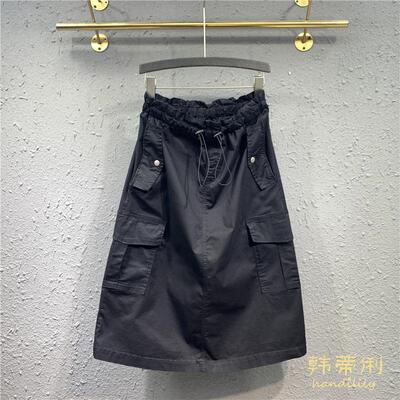 欧货大码美式复古半身裙子女