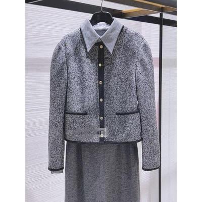 哥家2025秋新款羊毛小香风短外套