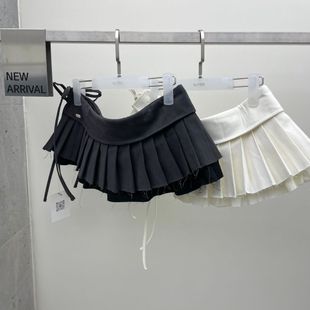 时尚 GLITTER韩国东大门代购 女装 新款 百搭叠穿百褶短裙 2025秋季